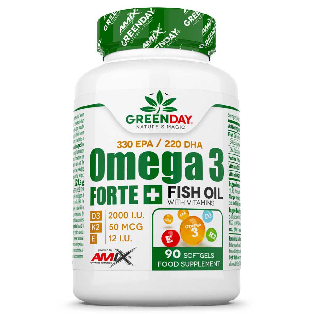 Amix Greenday Provegan Omega 3 Forte+ 90 Caps Durchsichtig