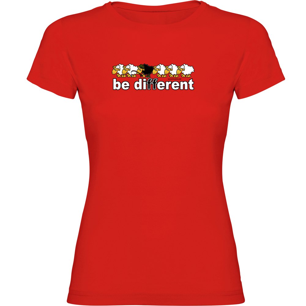 Kruskis Be Different Fish Short Sleeve T-shirt Röd L Kvinna