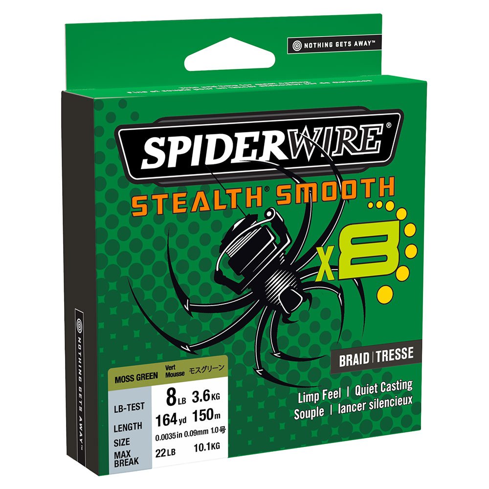 Spiderwire Stealth Smooth 8 Braid 300 M Grönt 0.190 mm