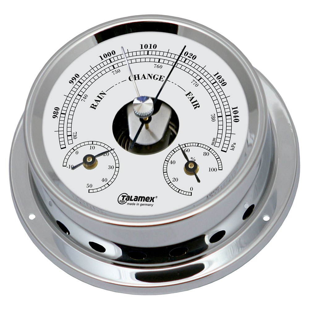 Talamex Barometer/thermometer/hygrometer 125 Mm Silver