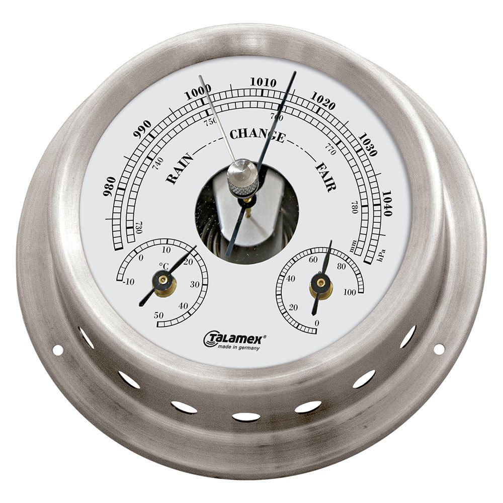Talamex Barometer/thermometer/hygrometer 125 Mm Silver