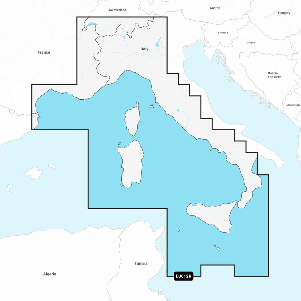 Garmin Central&west Mediterranean Sea Navionics Vision+™ Marine Charts Durchsichtig