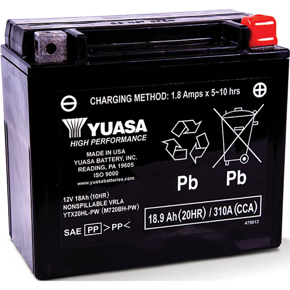 Yuasa Battery Ytz12s 11.6ah/12v Battery Svart