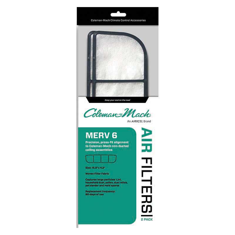 Coleman Mach Merv6 Air Filter Set Durchsichtig