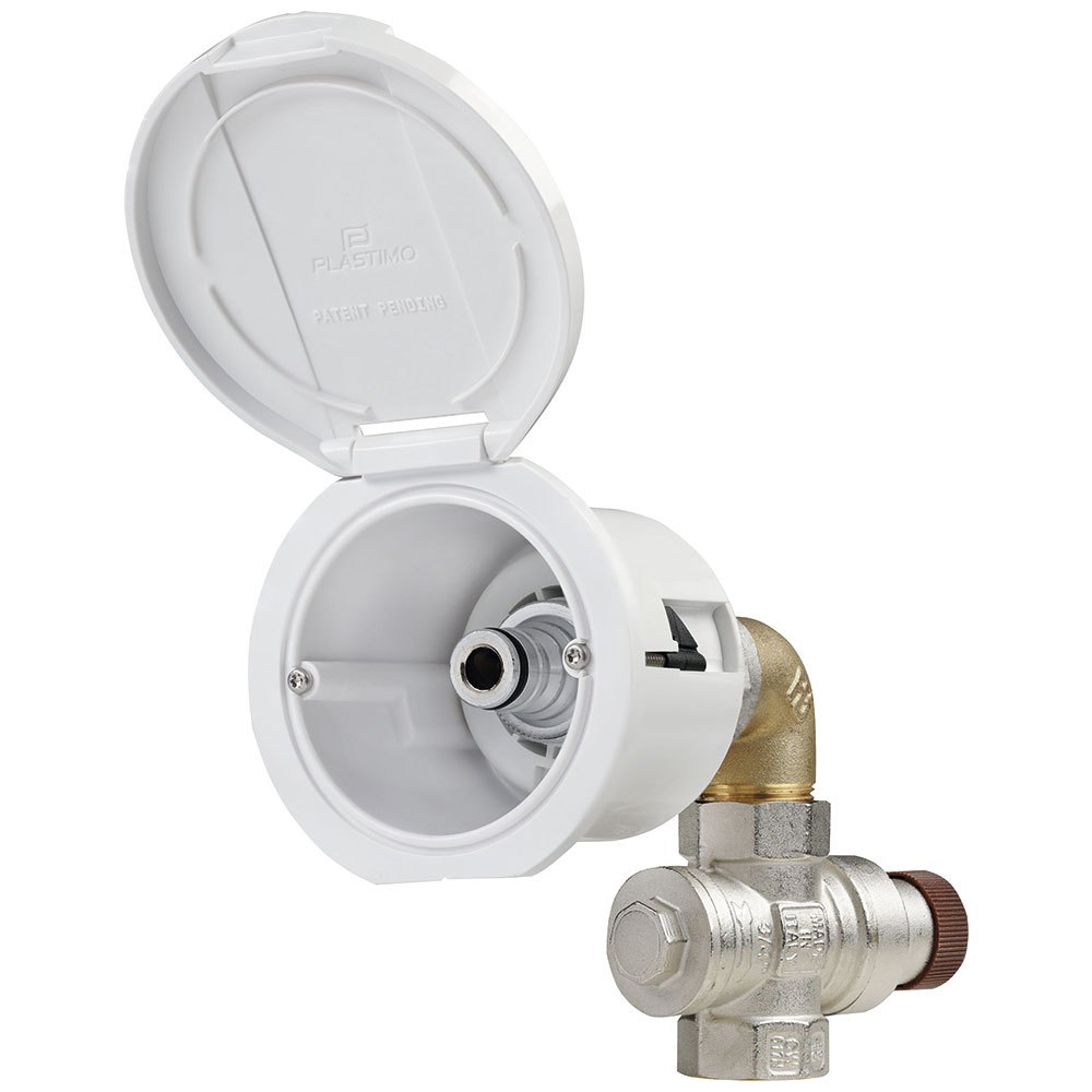 Plastimo R-4 Round Cap Shower Water Inlet Durchsichtig