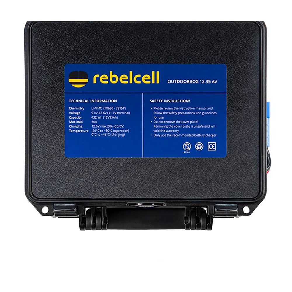 Rebelcell Outdoorbox 12.35 Av Outdoor Portable Battery Durchsichtig