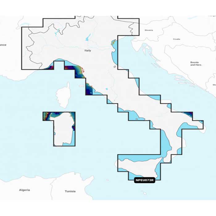 Navionics European Lakes Map Blå