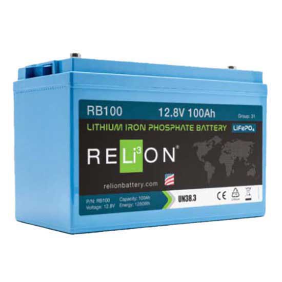 Mastervolt Relion 12v 1280wh 100ah 4sc Lifepo4 Deep Cycle Batterie Durchsichtig 329x172x214 mm
