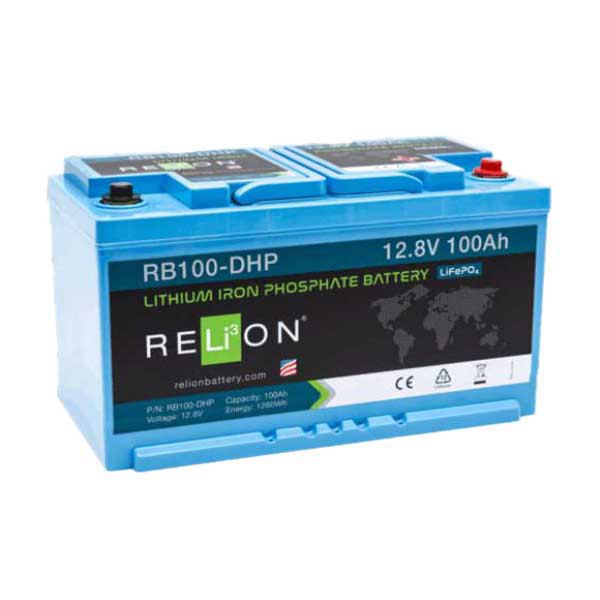 Mastervolt Relion 12v 1280wh 100ah Din-hp 4sc Lifepo4 Batterie Durchsichtig 335x174x191 mm