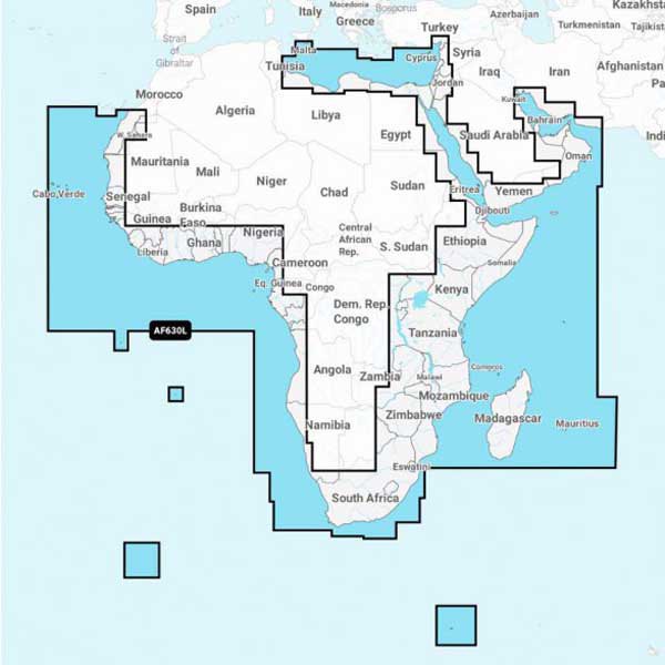 Navionics Msd Large Af630l África&oriente Medio Chart Blå