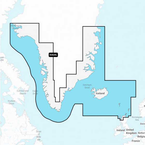 Navionics Msd Large Eu620l Groenlandia&islandia Chart Blå