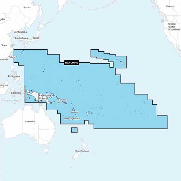 Navionics Msd Large Pc014l Islas Pacífico Chart Blå