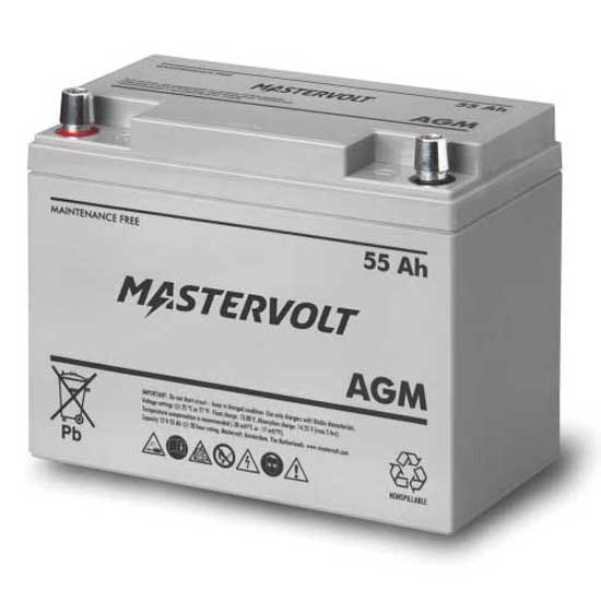 Mastervolt Agm 12v 55ah Battery Durchsichtig 20 x 13.2 x 25.7 cm
