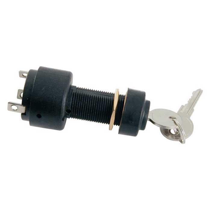 Euromarine Off-on-mom 20a 12v Key Switch Silver