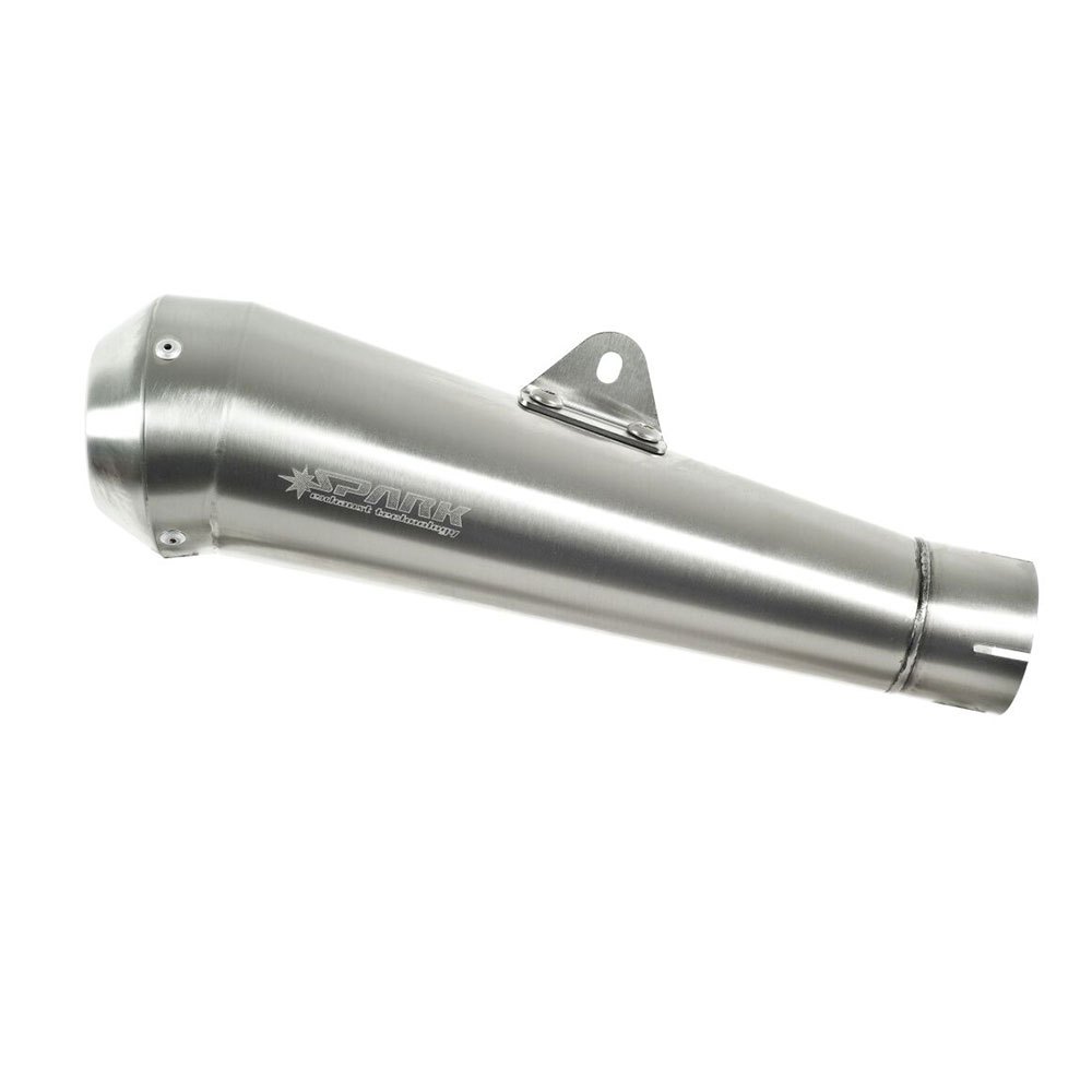 Spark Gp-style Universal Ref:g00si04i Stainless Steel Muffler Silver