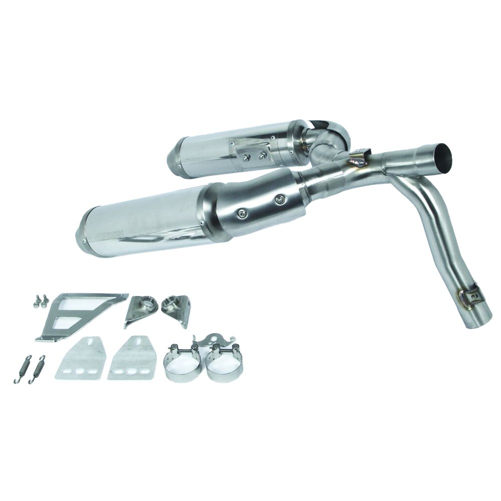 Spark Round High-up Ducati Monster 795 12-15/796 10-15/696 08-14 Ref:gdu0826iom Stainless Steel Muffler Silver