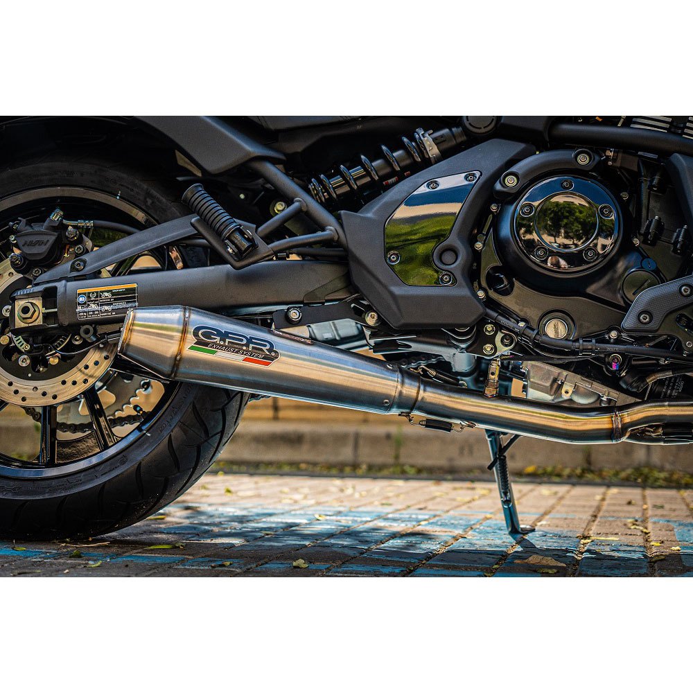 Gpr Exhaust Systems Ultracone Kawasaki Vulcan 650 S E5 21-22 Homologated Full Line System With Catalyst Silver