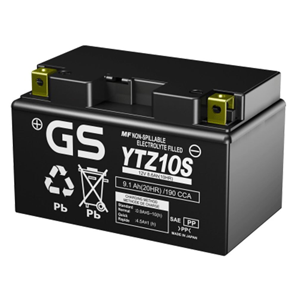 Gs Baterias Ytz10s Gel Battery Silver