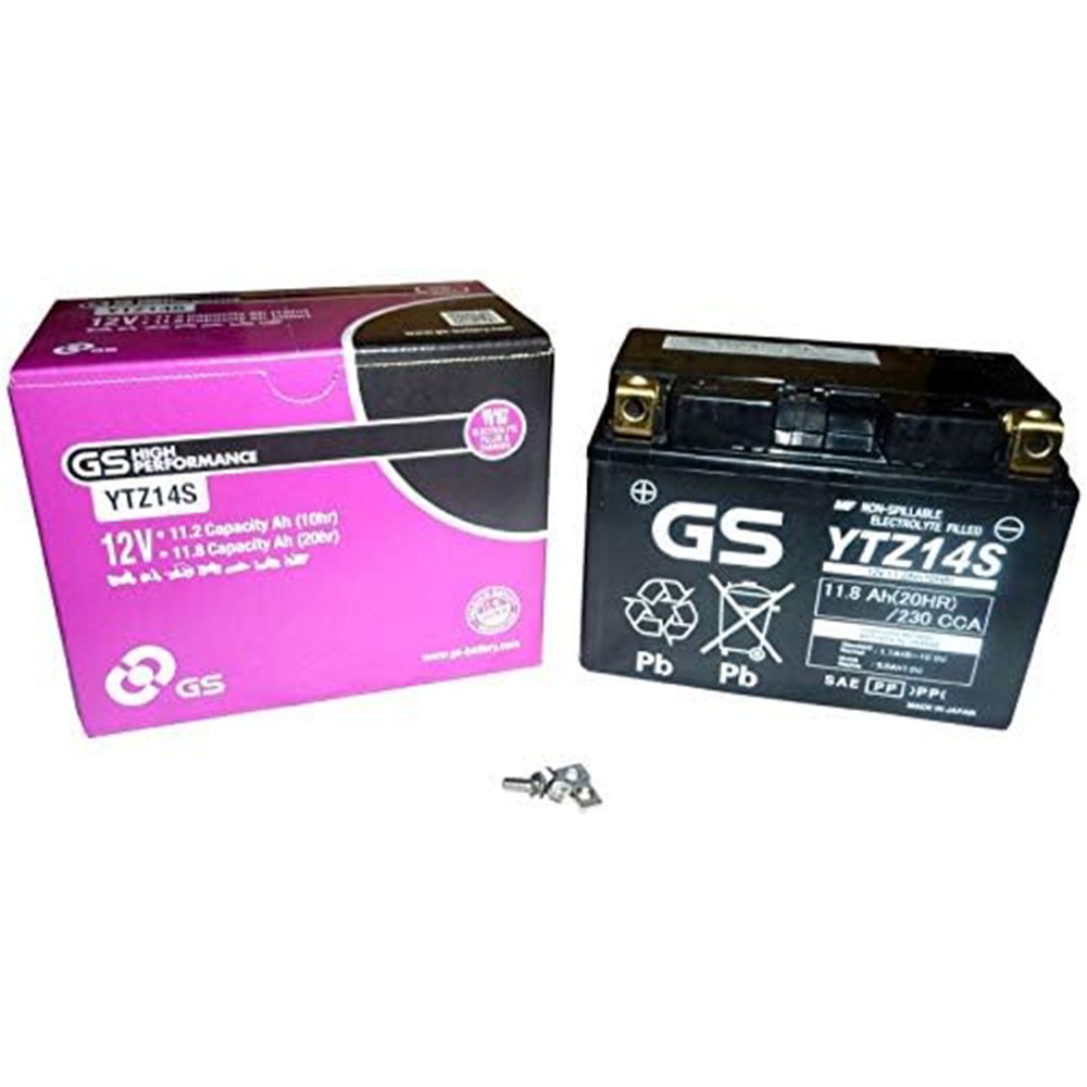 Gs Baterias Ytz14s Gel Battery Silver