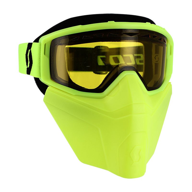 Scott Primal Safari Facemask Snowmobile Goggles Gul,Svart Yellow/CAT1
