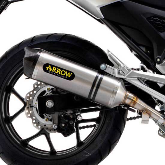 Arrow Race-tech Titanium With Carbon End Cap Honda Nc 750 X ´21-22 Muffler Silver