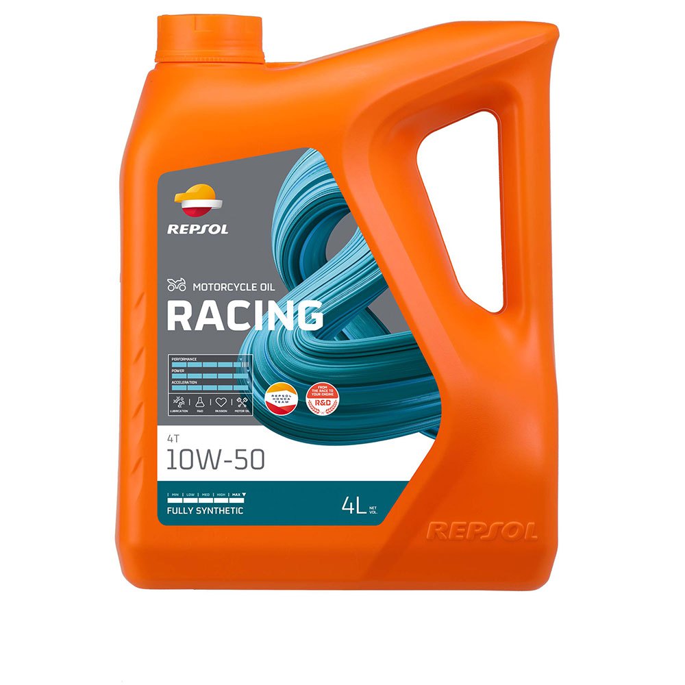 Repsol Racing 4t 10w-50 4l Motor Oil Orange