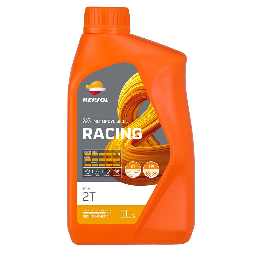 Repsol Racing Mix 2t 1l Motor Oil Orange