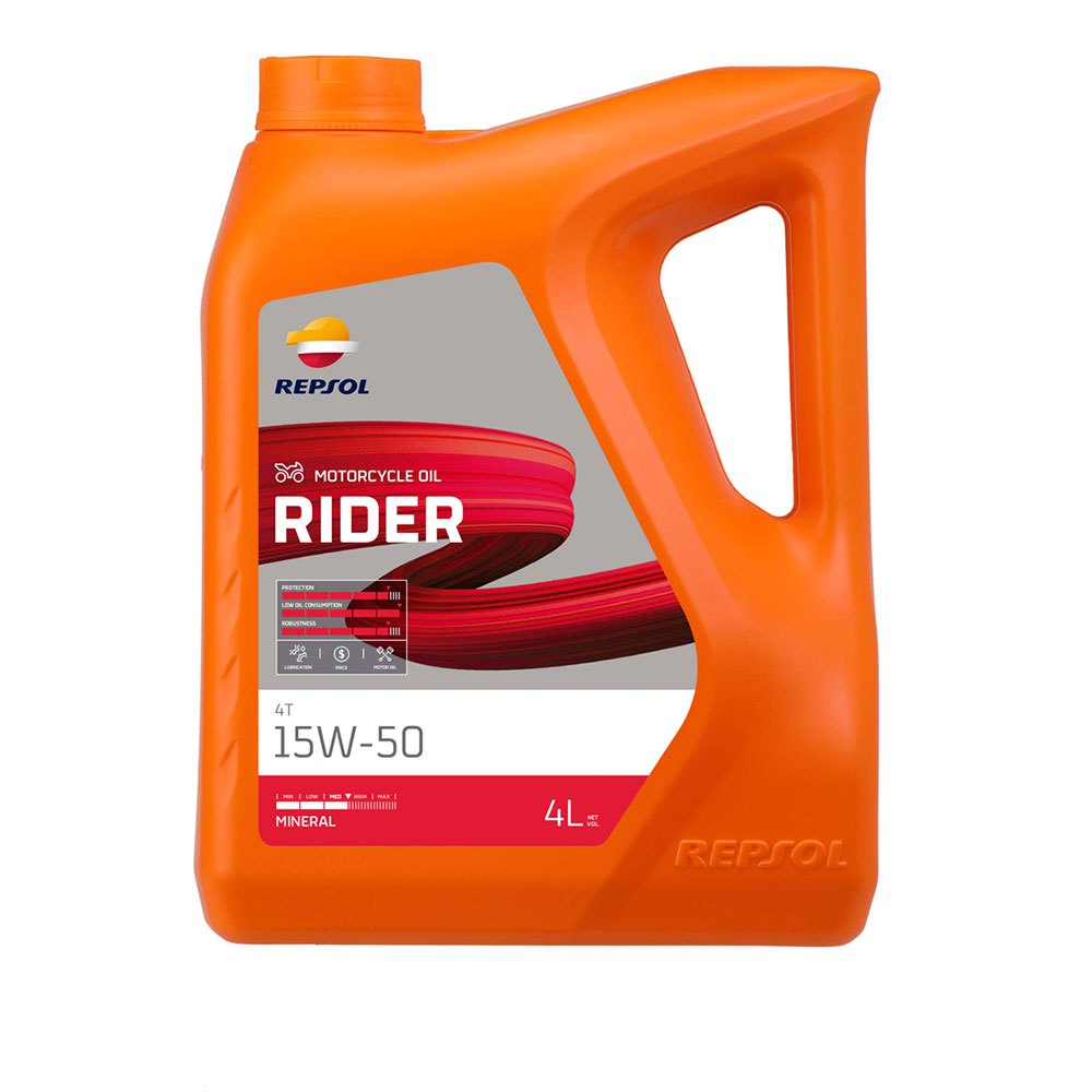 Repsol Rider 4t 15w-50 4l Motor Oil Orange