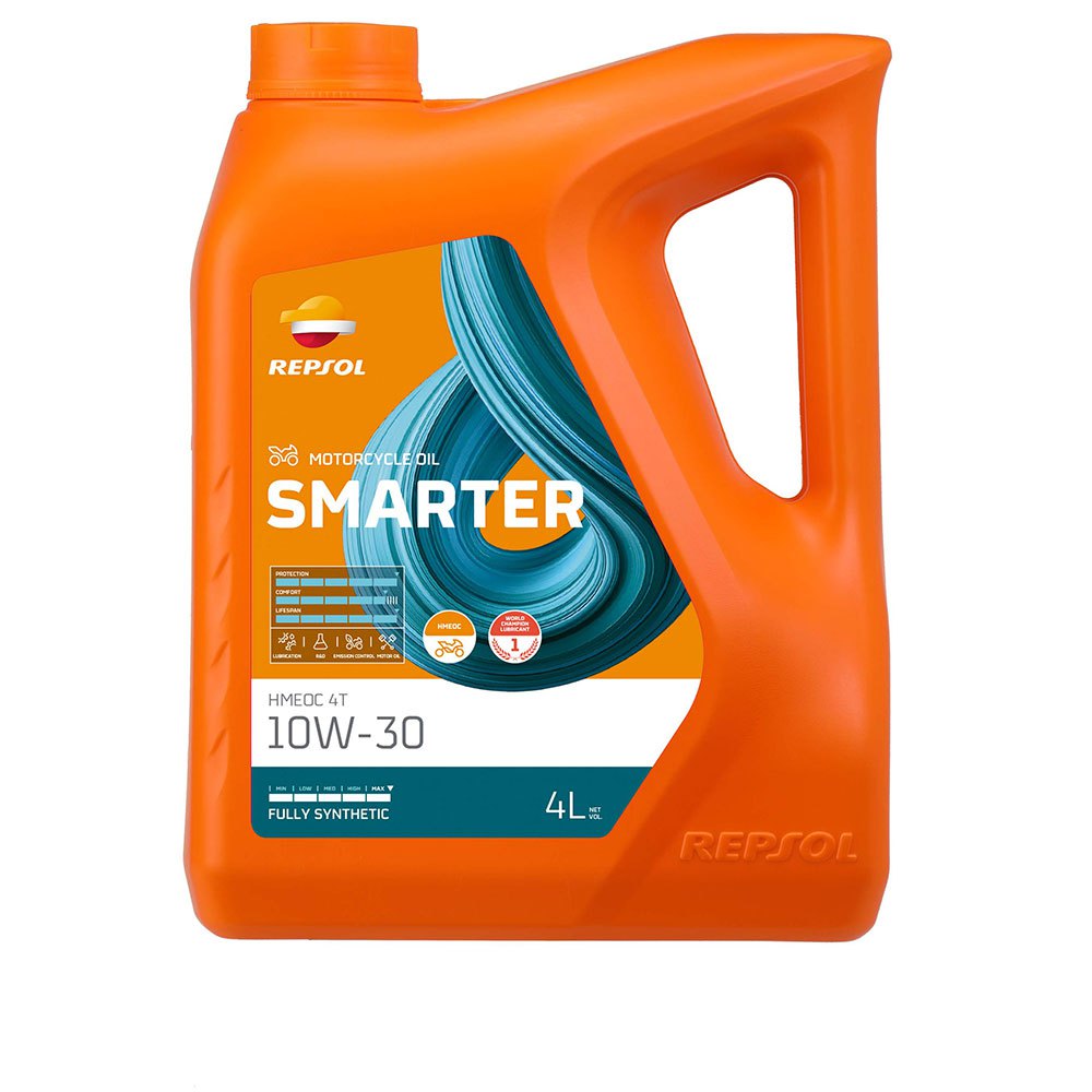 Repsol Smarter Hmeoc 4t 10w-30 4l Motor Oil Orange