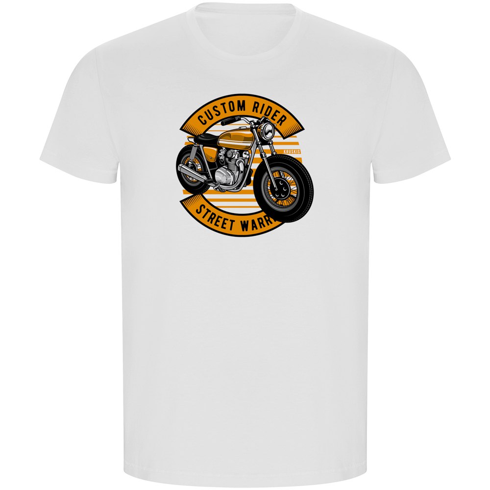 Kruskis Custom Rider Eco Short Sleeve T-shirt Vit 2XL Man