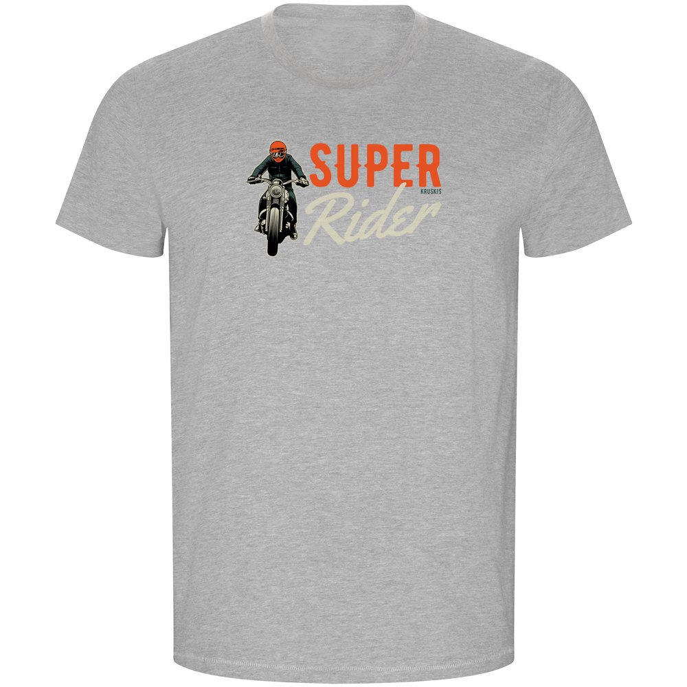 Kruskis Super Rider Eco Short Sleeve T-shirt Grå 2XL Man