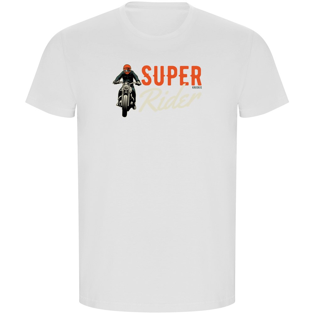 Kruskis Super Rider Eco Short Sleeve T-shirt Vit 2XL Man
