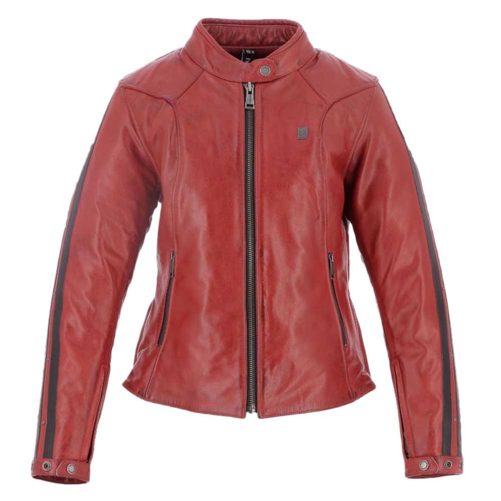 Helstons Victoria Leather Jacket Röd S Kvinna