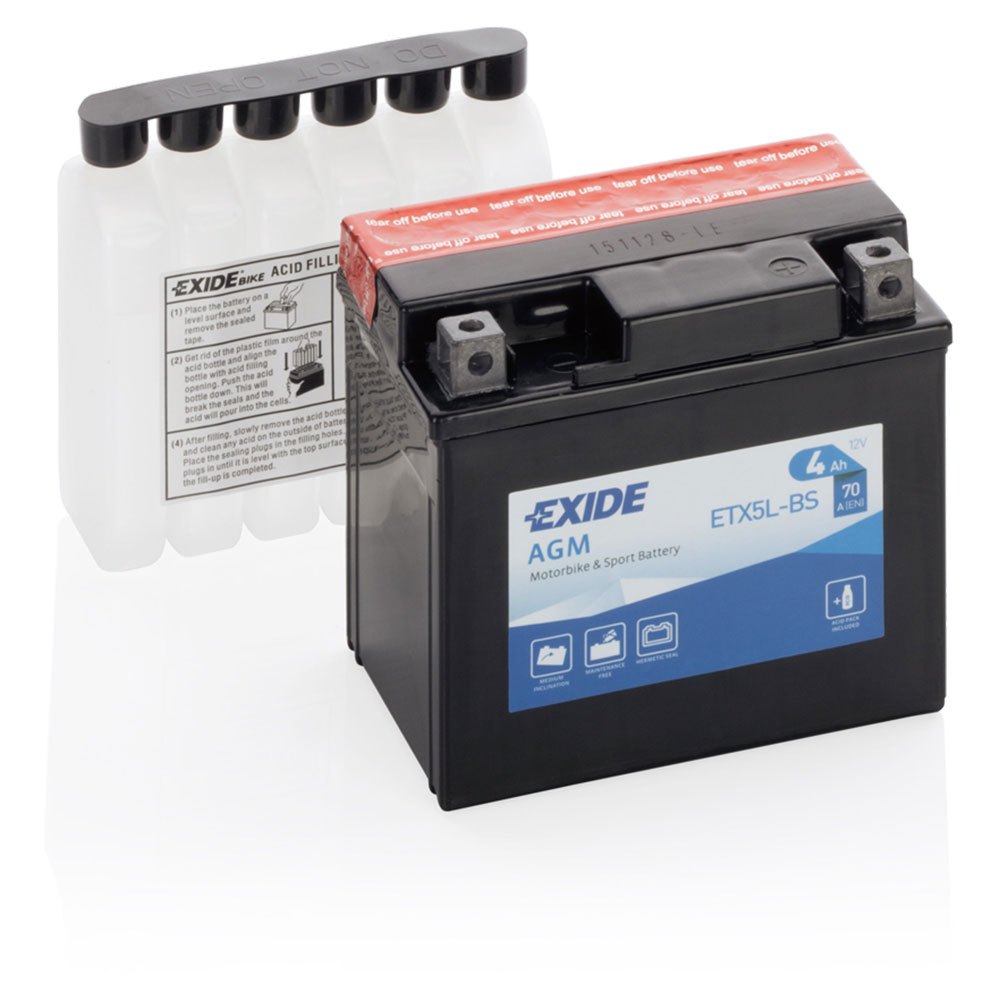 Exide Agm Etx5l-bs Sealed Battery Durchsichtig