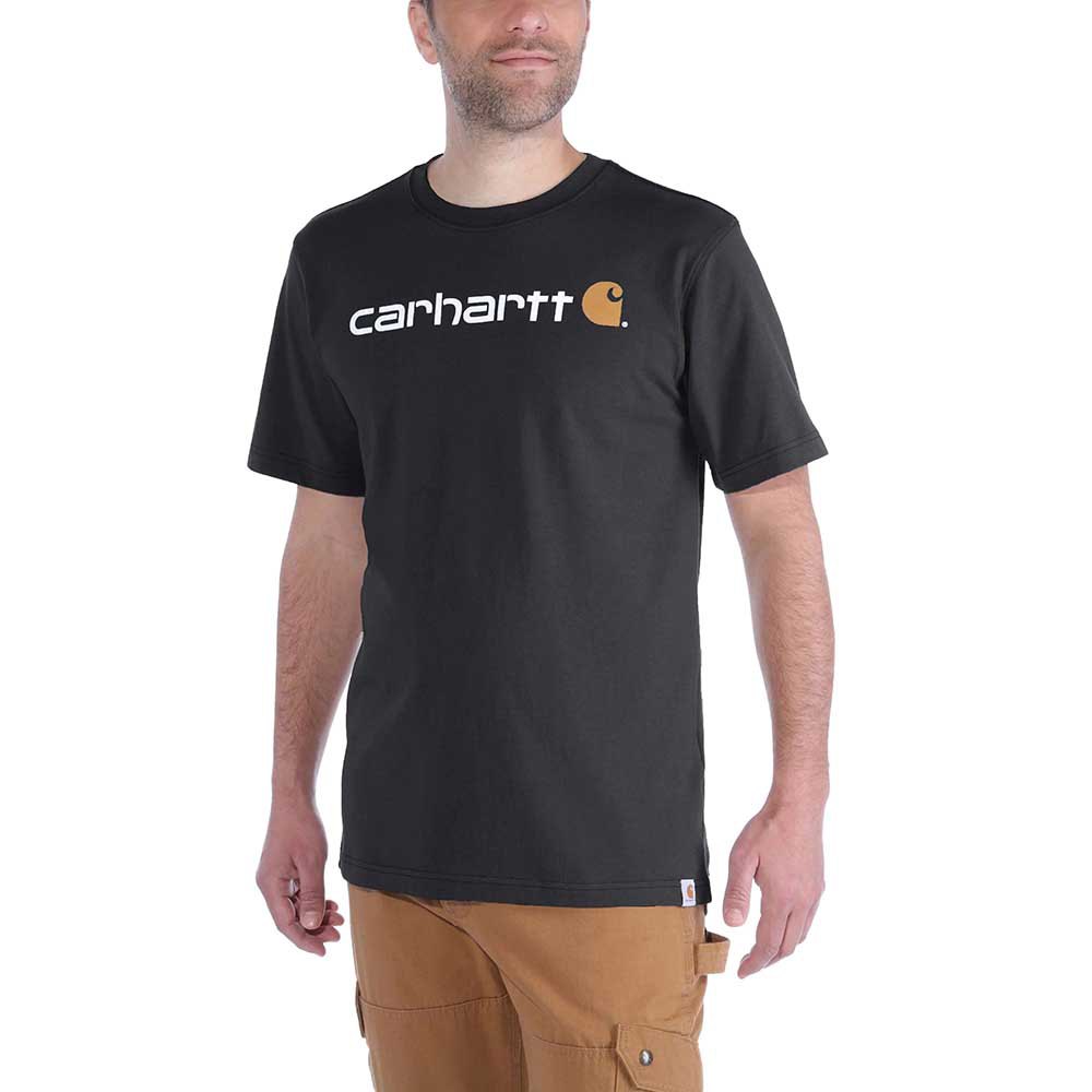 Zdjęcia - Artykuły BHP Carhartt Core Logo Relaxed Fit Short Sleeve T-shirt Szary L 103361-001-L 