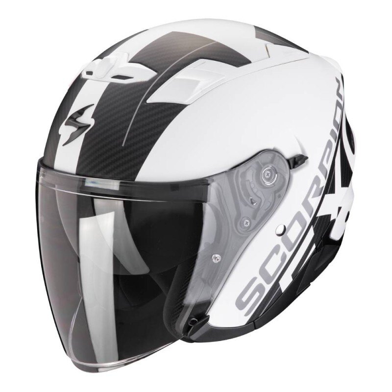 Фото - Мотошолом Scorpion Exo-230 Qr Open Face Helmet Biały S 23-461-201-03 
