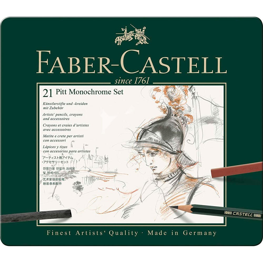 Фото - Олівці Faber-Castell Faber Castell Case Monochrome Drawing 21 Pieces Wielokolorowy 211019 