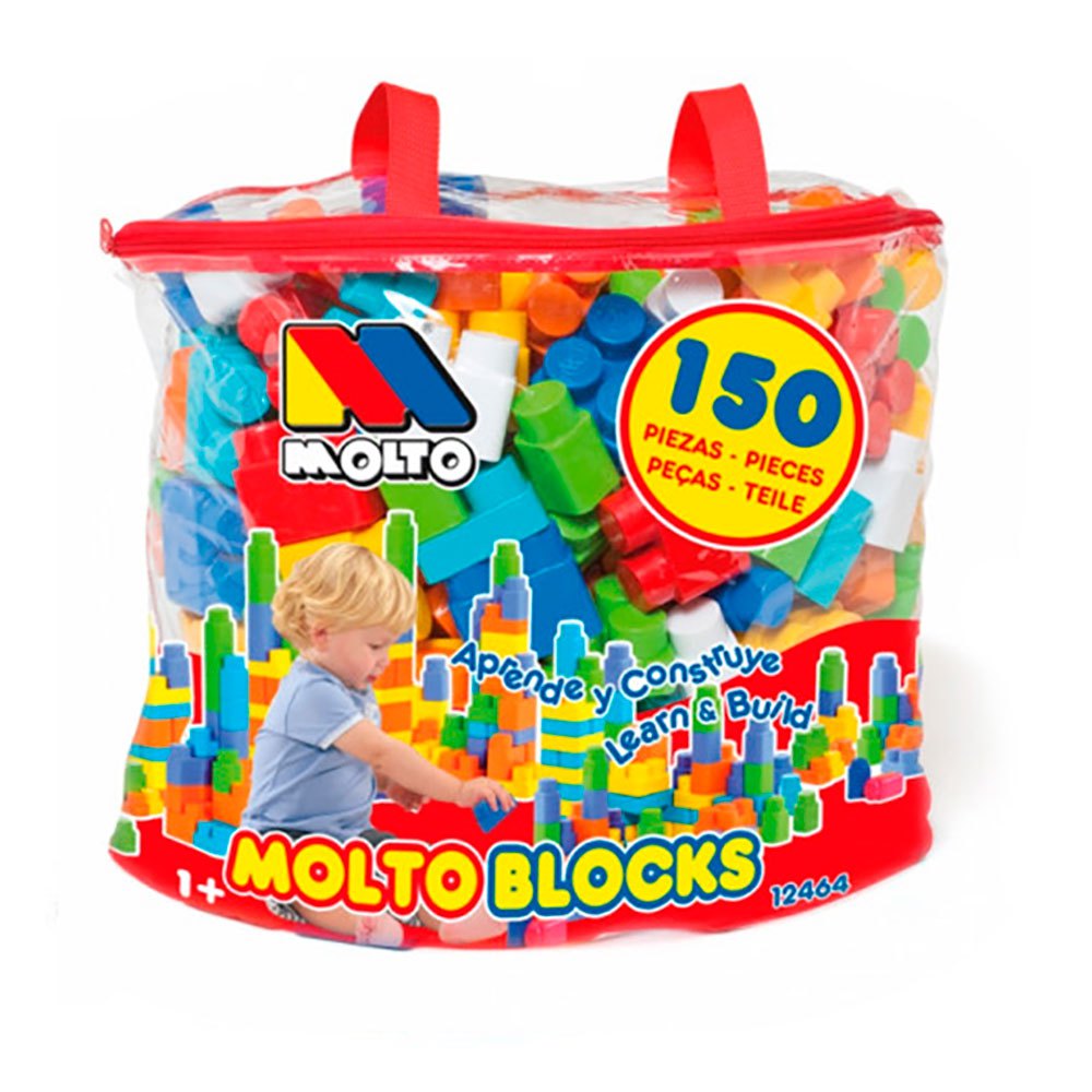 Zdjęcia - Klocki Molto Bag With 150 Pieces Construction Game Wielokolorowy 12464 