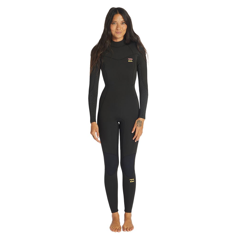 Zdjęcia - Surfing & Wakeboarding Billabong Synergy 4 Mm Long Sleeve Back Zip Neoprene Suit Czarny XS ABJW10 
