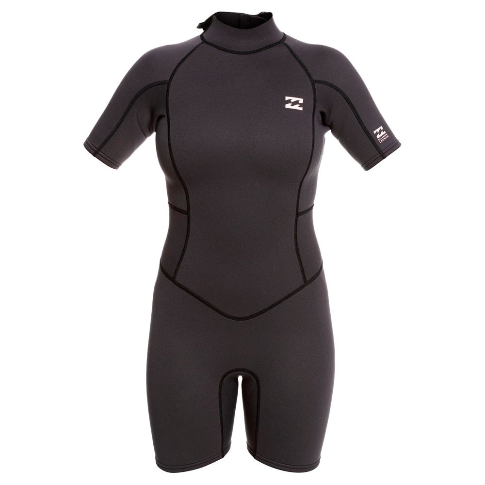Zdjęcia - Surfing & Wakeboarding Billabong 22 Launch Short Sleeve Back Zip Neoprene Suit Czarny 10 ABJW5001 