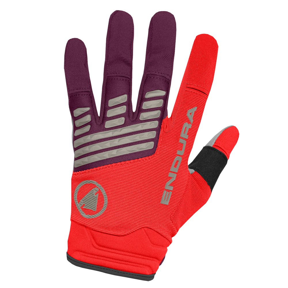 Zdjęcia - Rękawiczki rowerowe Endura Singletrack Long Gloves Czerwony,Purpurowy XL Mężczyzna 