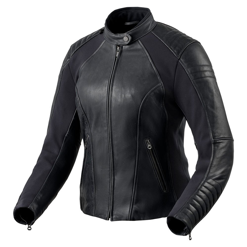 Zdjęcia - Odzież motocyklowa Revit Coral Leather Jacket Czarny 34 Kobieta FJL1190010-L34 