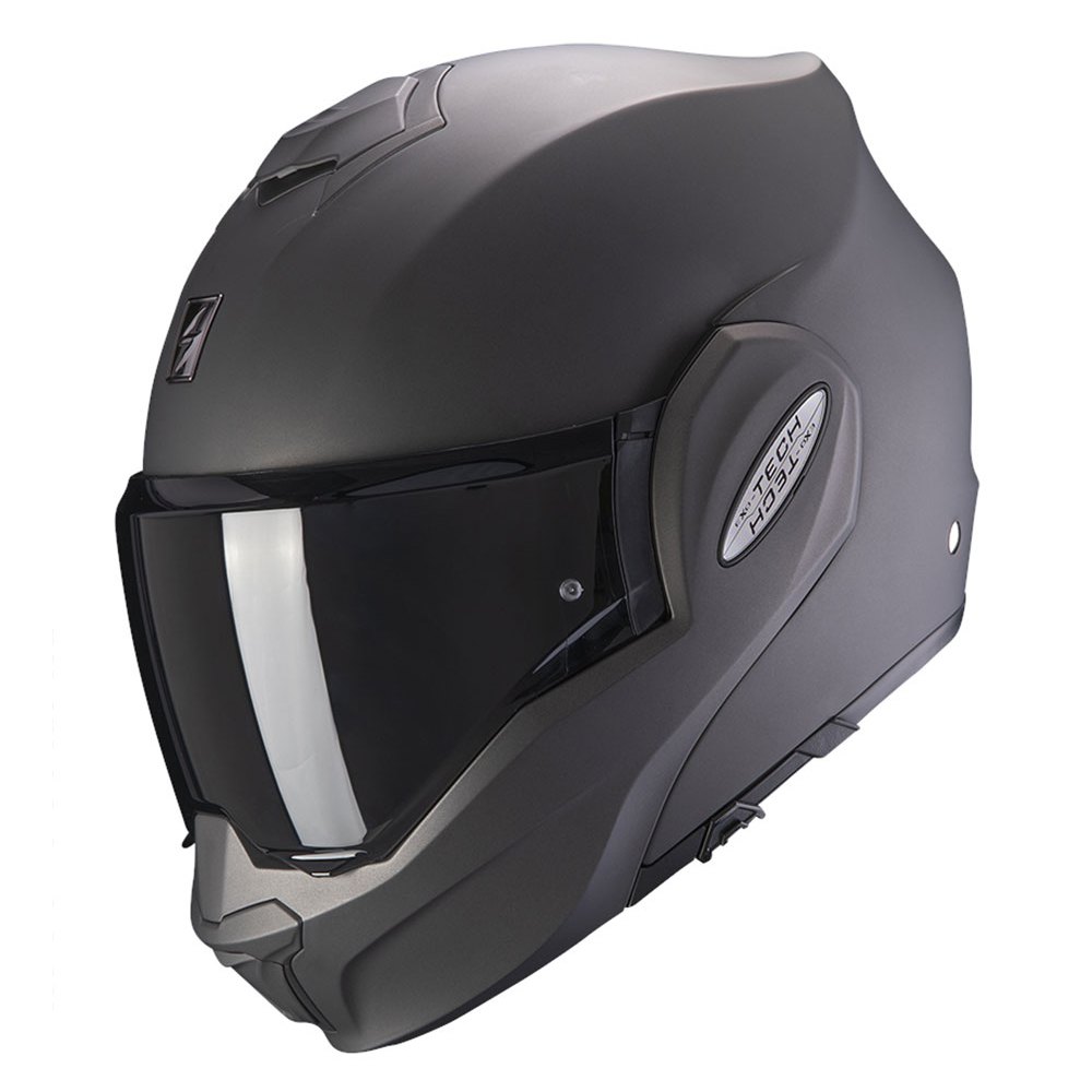 Фото - Мотошолом Scorpion Exo-tech Evo Solid Modular Helmet Czarny M 118-100-67-04 