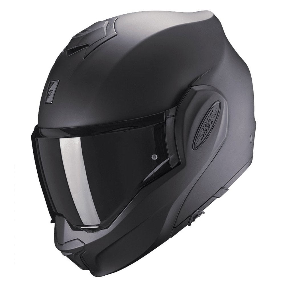Фото - Мотошолом Scorpion Exo-tech Evo Solid Modular Helmet Czarny 2XL 118-100-10-07 