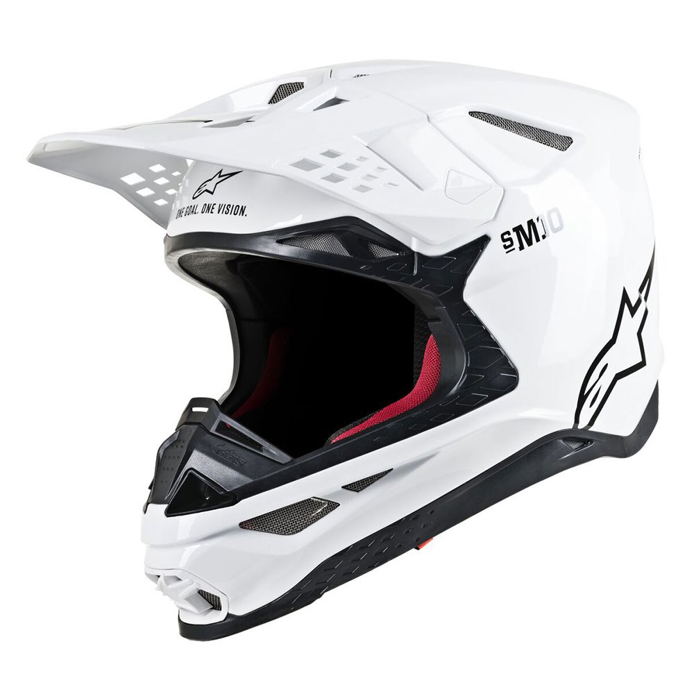 Zdjęcia - Kask motocyklowy Alpinestars Supertech S-m10 Solid Ece 22.06 Off-road Helmet Biały XS 83001 