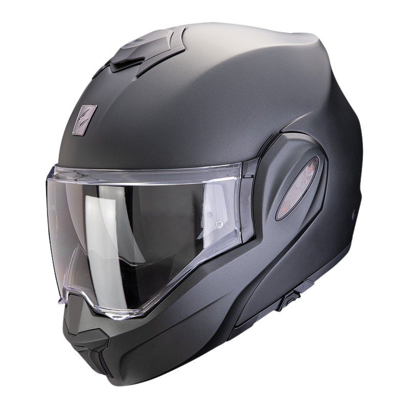 Zdjęcia - Kask motocyklowy Scorpion Exo-tech Evo Pro Solid Convertible Helmet Czarny XL 119-100-285-0 