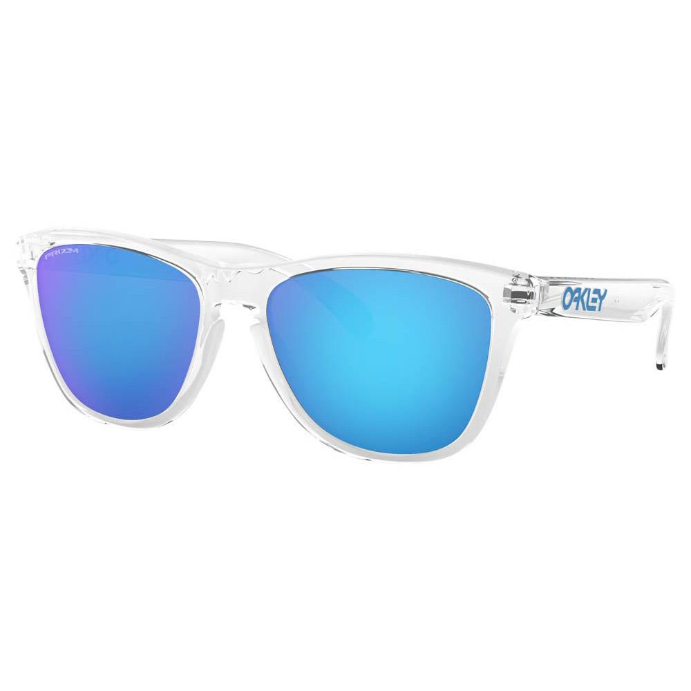 Oakley Frogskins Prizm Sunglasses Hvid Prizm Sapphire/CAT 3 Mand