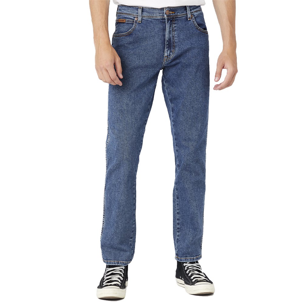 Wrangler Texas Slim Jeans Blå 46 / 32 Mand
