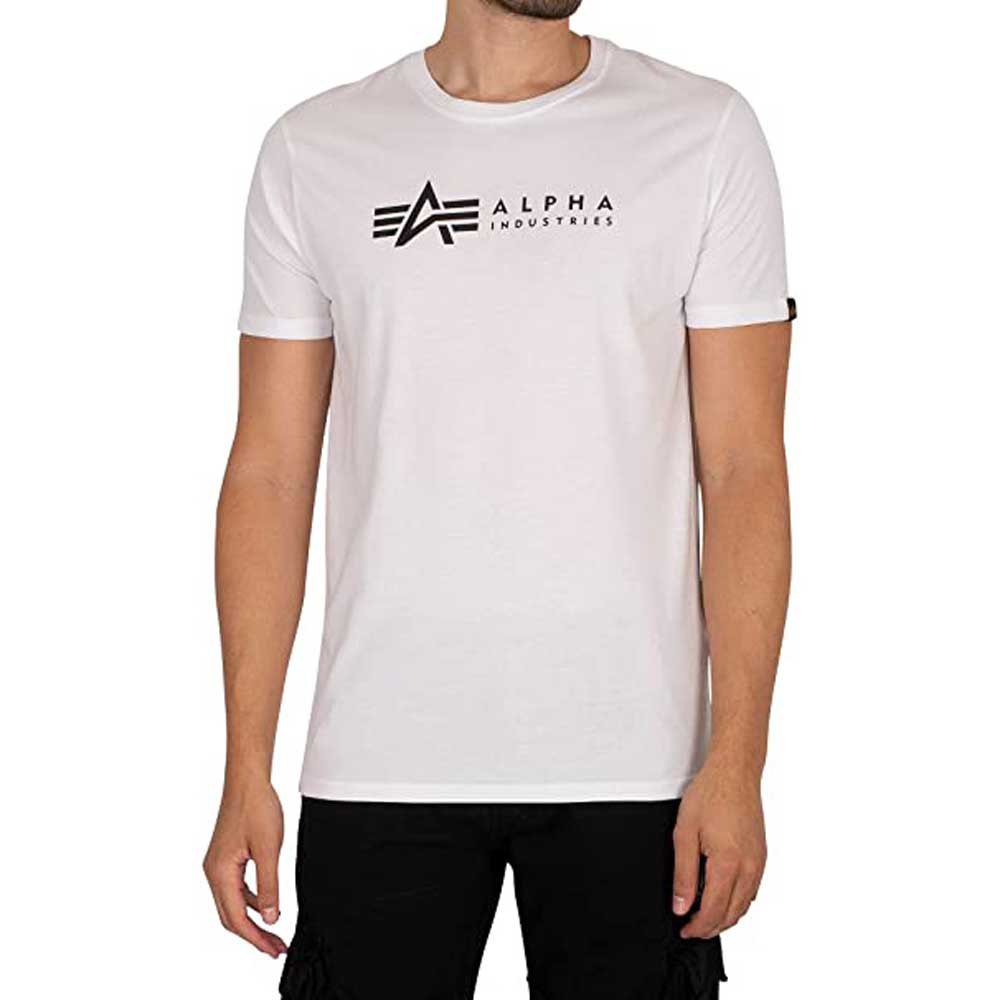 Alpha Industries Label 2 Pack Short Sleeve T-shirt Hvid 2XL Mand
