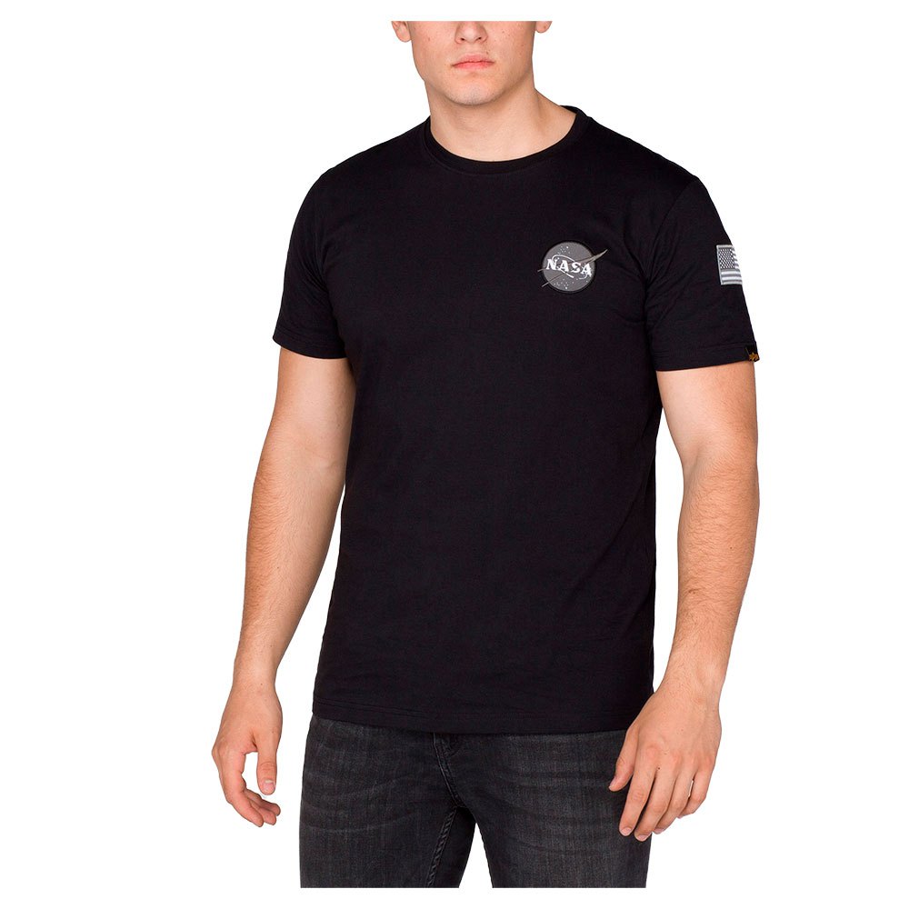 Alpha Industries Space Shuttle Short Sleeve T-shirt Sort 2XL Mand